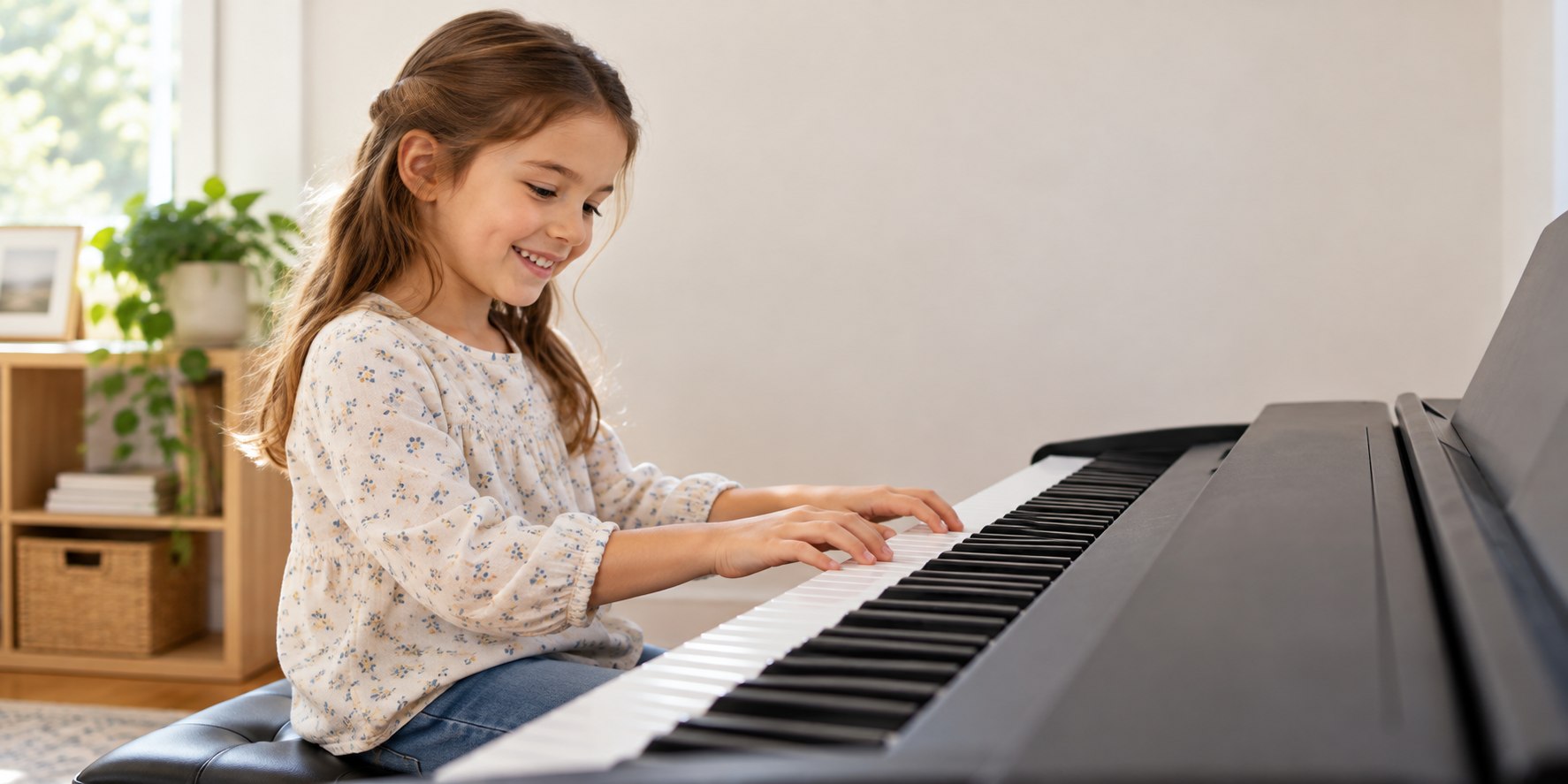 Children learning and enjoying music together