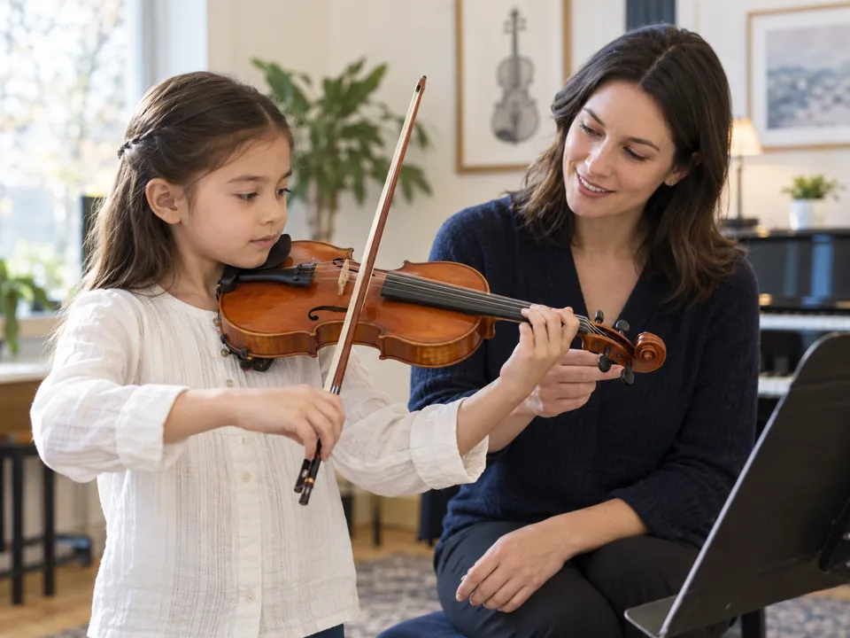 Private violin lesson at OPSMA in Mississauga