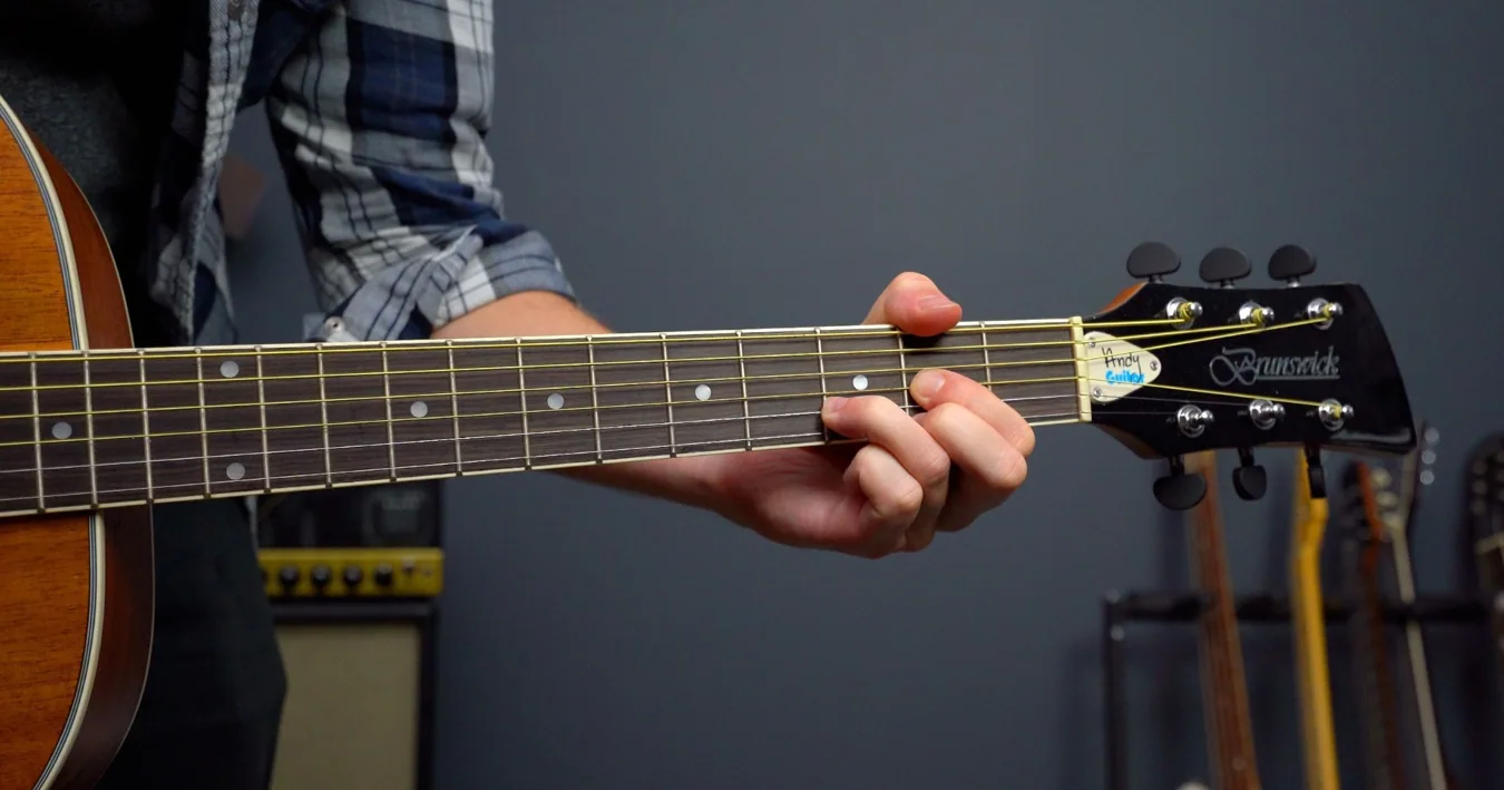 Guitar being played